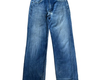 PICK!! Vintage 90s Edwin 505 Selvedge Redline Denim Jeans Edwin Selvedge Distressed Jeans 30x30.5