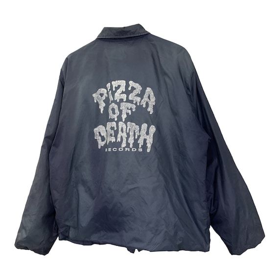 Pick!! Vintage 90s Pizza of Death Record Windbreaker Coach Button