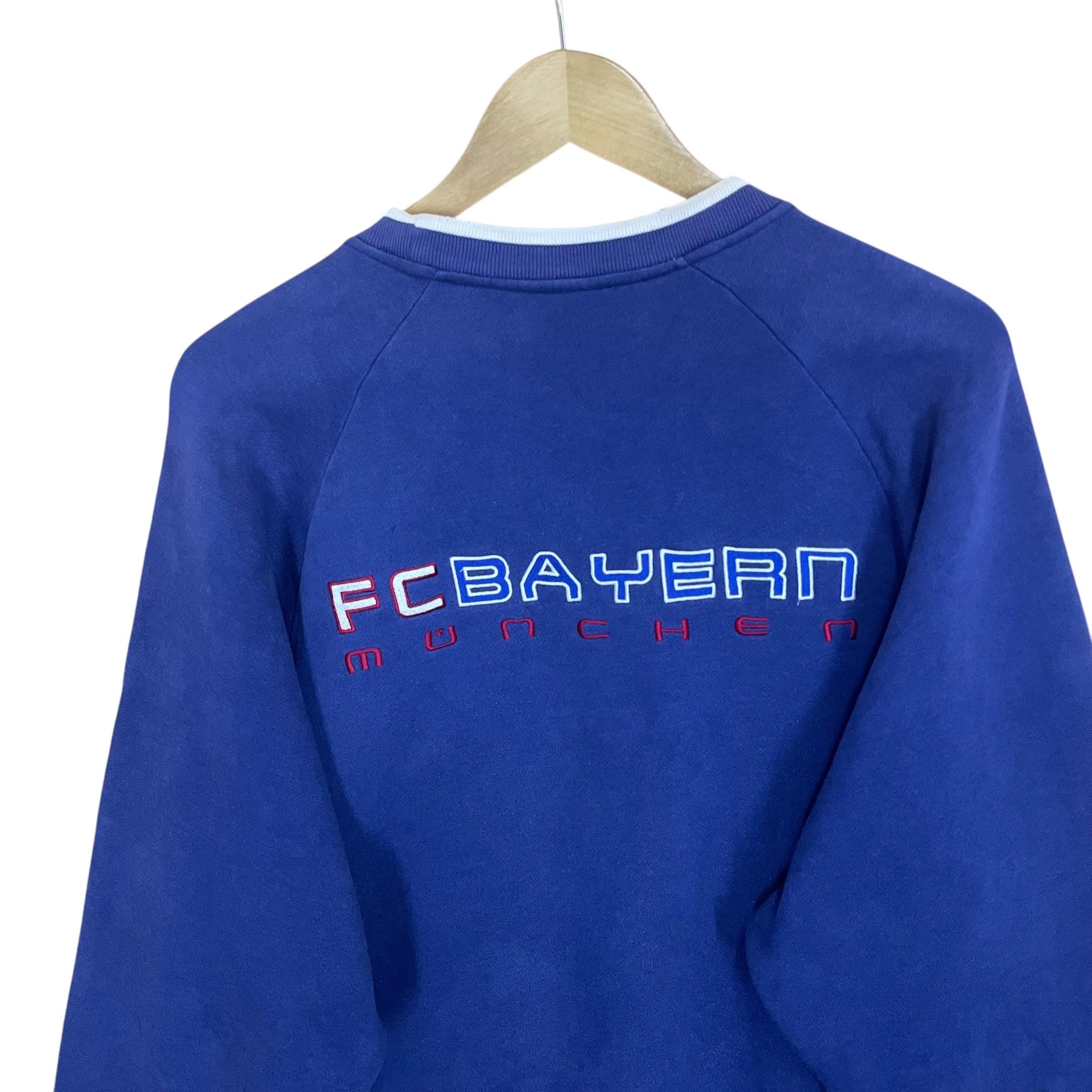Vintage 90s Fc Bayern Munchen Big Logo Crewneck Sweatshirt Fc