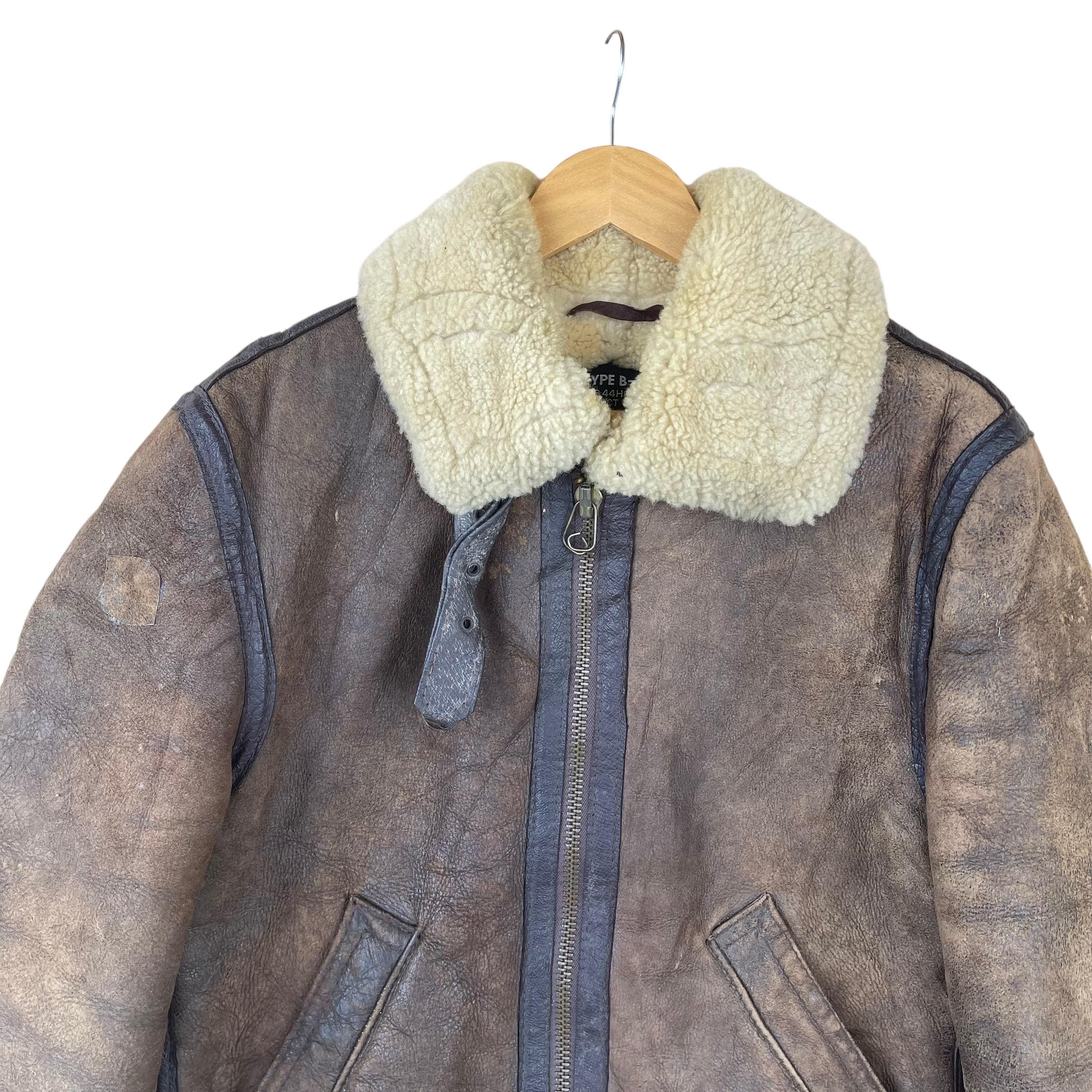 Pick!! Vintage 90s Type B-3 Schott Bros Inc Leather Jacket Schott