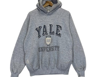 Choisissez !! Pulls à capuche ras du cou YALE vintage des années 90 pull Yale Yale Spellout gros logo imprimé sweat ras du cou taille M