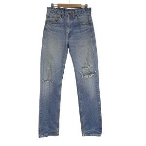 PICK!! Vintage Levi&#39;s 505 Zipper Fly Made In Usa Distressed Levi&#39;s Dirty Denim Levi&#39;s Ripped Jeans Waist 28