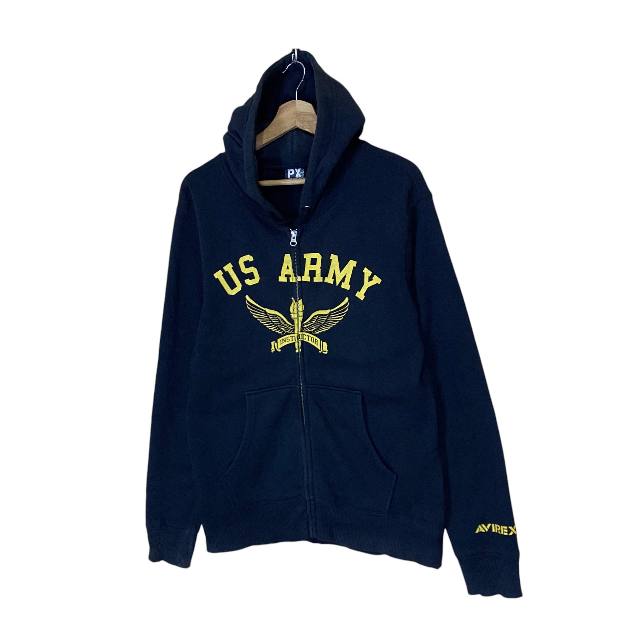 Pick!! Vintage Avirex Us Army Zipper Hoodies Avirex Usa Sweater