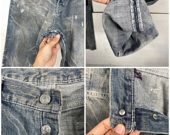 SWAGGER Made in Japan Flare Jeans Swagger Japan Faded Dirty Jeans