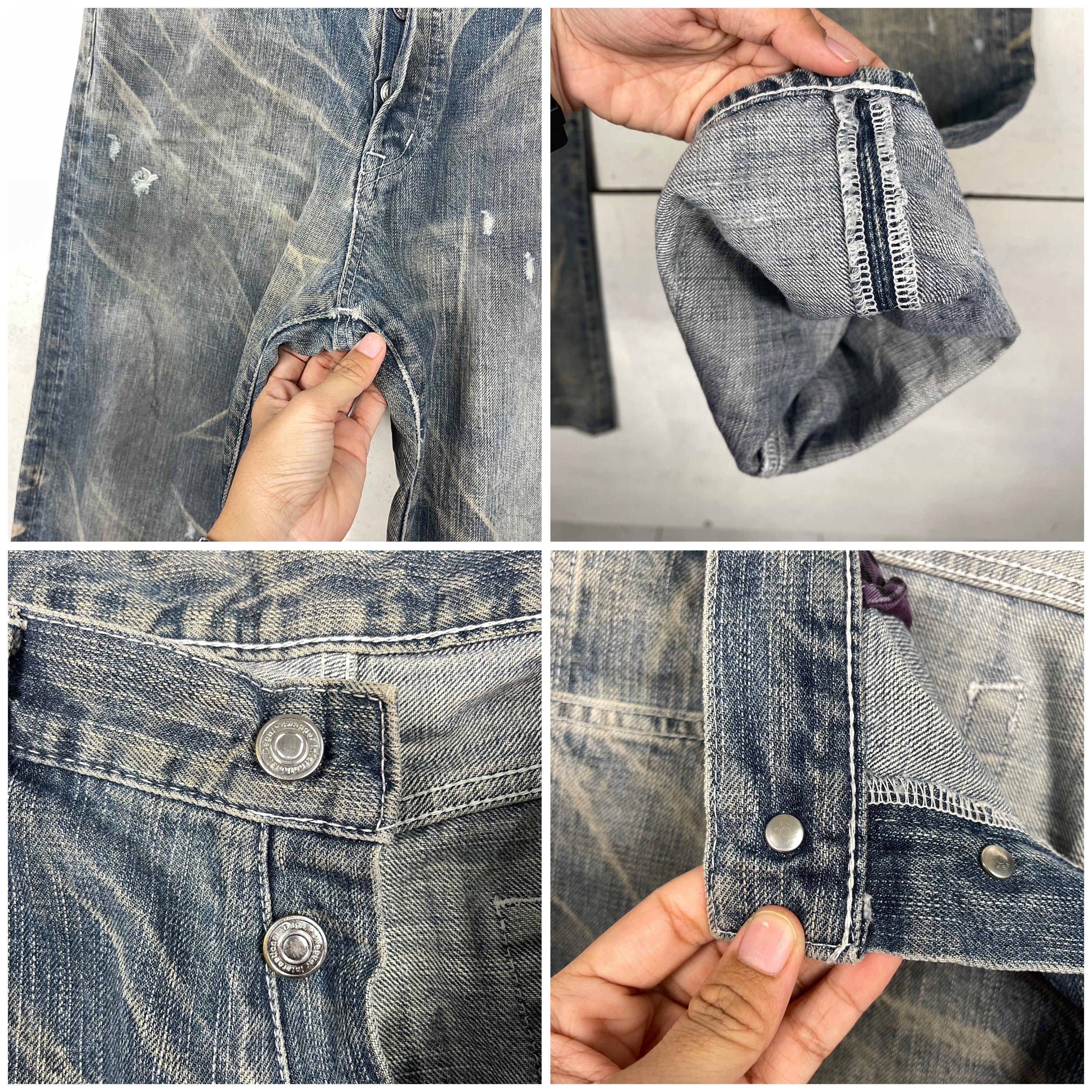 SWAGGER Made in Japan Flare Jeans Swagger Japan Faded Dirty Jeans