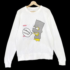 Pick!! Vintage Parody Fila Crewneck Sweatshirt Fila Sweater Parody Fila No Parody No Life Big Logo Pullover Crewneck Sweatshirt Size M