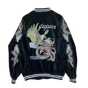90s Xl Sukajan Velvet - Etsy New Zealand