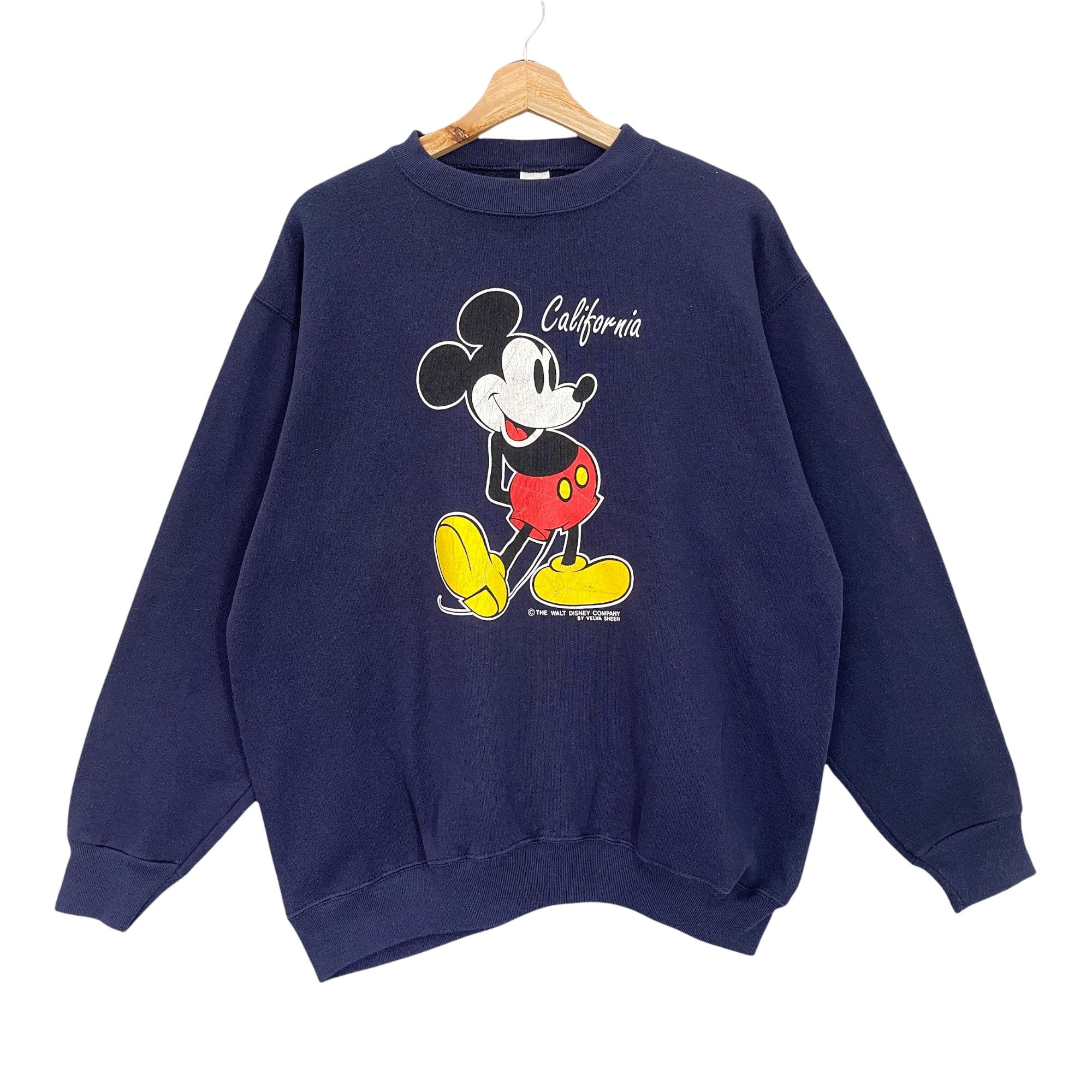 Pick!! Vintage 90s Mickey Mouse Crewneck Sweatshirt Mickey Mouse Sweater Mickey Mouse Big Logo Printed Pullover Crewneck Sweatshirt Size L