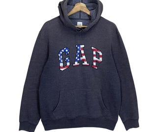 Gap Logo Navy Sweatshirt XXL - Etsy