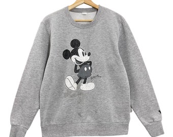 Pick!! Vintage Mickey Mouse Crewneck Sweatshirt Mickey Mouse Sweater Mickey Mouse Big Logo Crew Neck Sweatshirt Size M