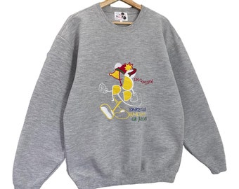 Pick!! Vintage Mickey Mouse Crewneck Sweatshirt Mickey Mouse Sweater Mickey Mouse Big Logo Pullover Crewneck Sweatshirt Size M