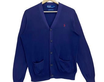 トップス 90s Polo Ralph Lauren lambswool cardigan Vintage 90s Polo Ralph Lauren Lambswool Cardigan Large Ralph