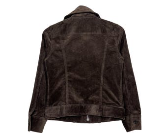 Vintage 90s Le Chambre D Ine Corduroy Zipper Jacket Size Small - Etsy
