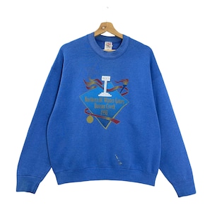 Pick!! Vintage 90s Northern BC Winter Games Dawson Creek 1998 Crewneck Sweatshirt Winter Games Big Logo Printed Crewneck Sweatshirt Size L