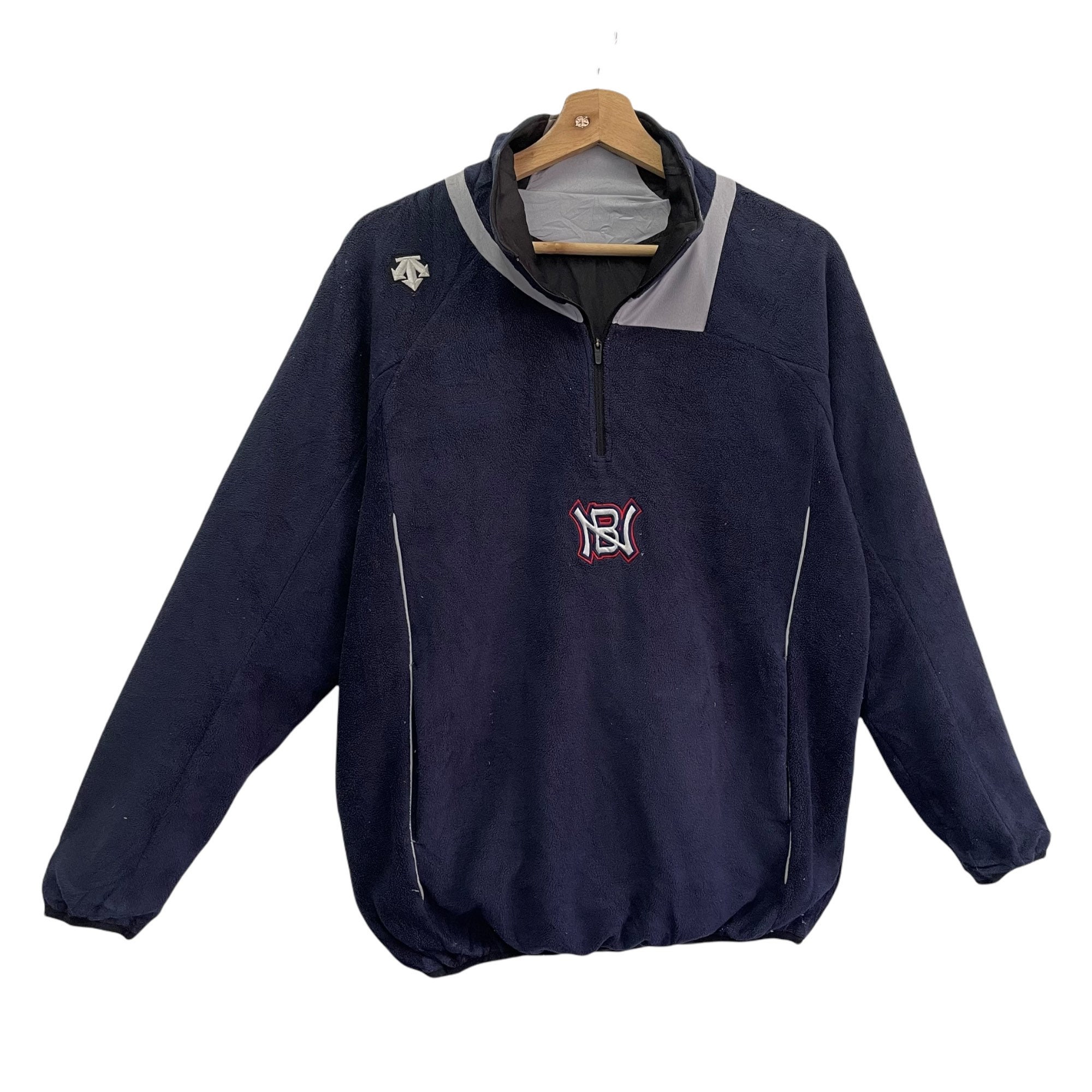 Pick Vintage 90s Descente Fullzip Fleece Descentre Sweater