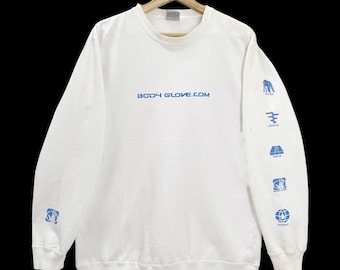 BITTE BEACHTEN!! Vintage 90er Jahre Body Glove Surf Stlye Crewneck Sweatshirt Body Glove Sweater Body Glove Big Logo Crewneck Sweatshirt Size M