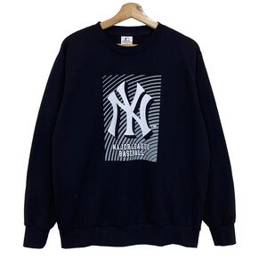 PICK!! Vintage New York Yankess Crewneck Sweatshirt New York Yankess Sweater New York Yankess Big Logo Printed Pullover Crewneck Sweatshirt
