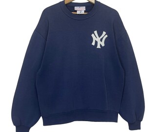 PICK!! Vintage 90s New York Yankess Crewneck Sweatshirt New York Yankees Sweater New York Yankess Small Logo Sweatshirt Size M