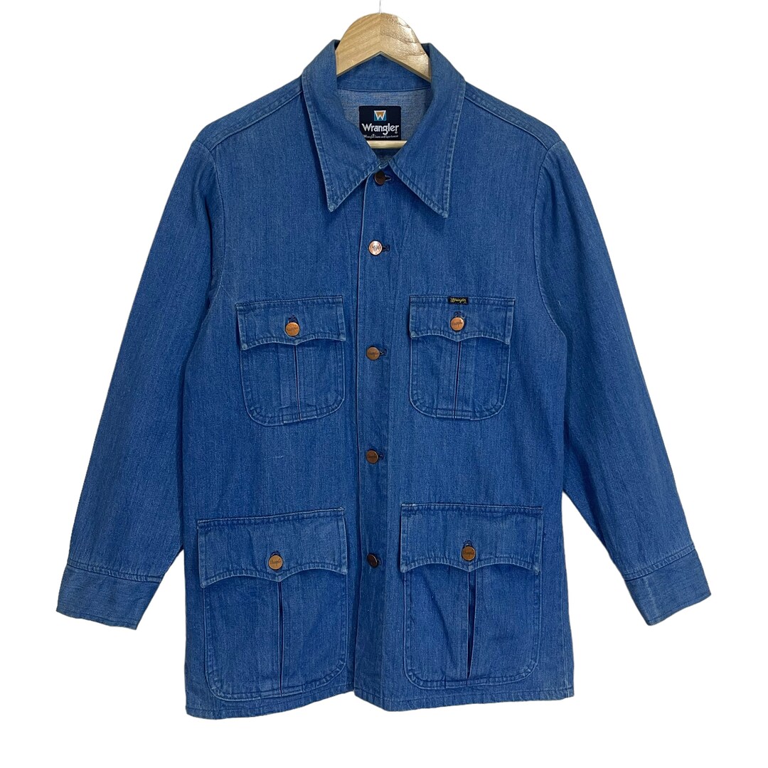 Pick!! Vintage 80s Wrangler Jeans Jacket Wrangler Chore Button
