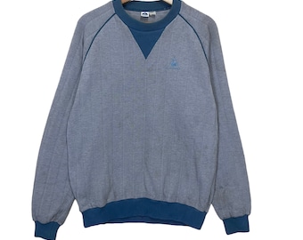 PICK!! Vintage 90s Le Coq Sportif Crewneck Sweatshirt Le Coq Sportif Sweater Le Coq Sportif Small Logo Pullover Sweatshirt Size M
