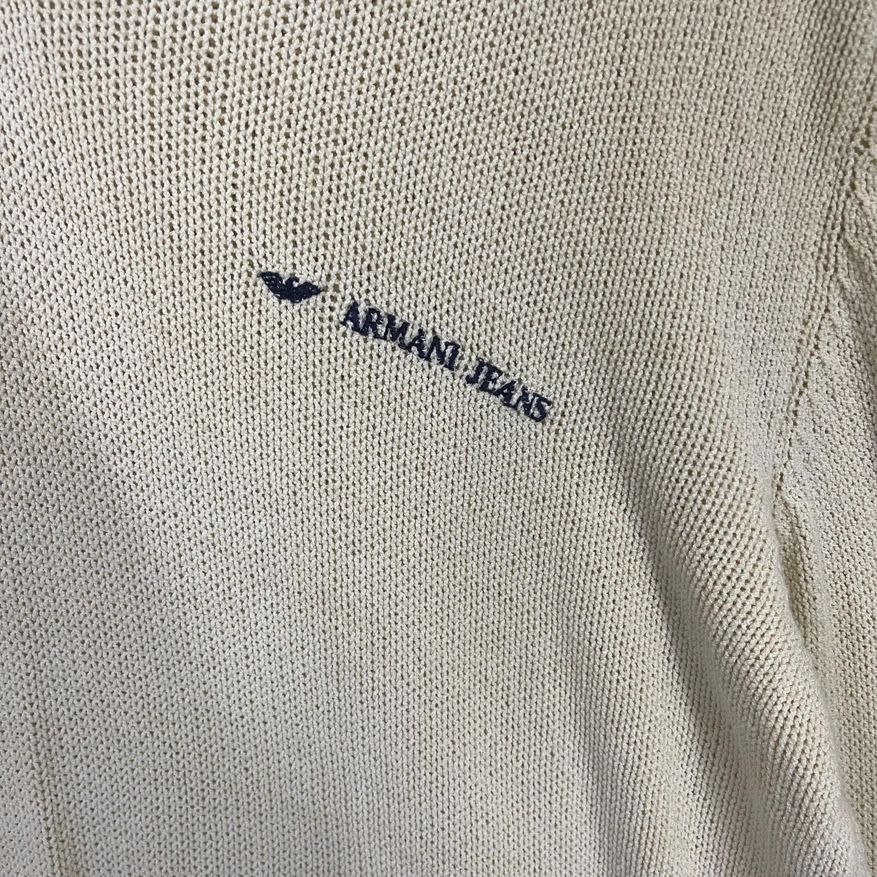 Pick!! Vintage 90s Armani Jeans By Giorgio Armani Vneck Knit 