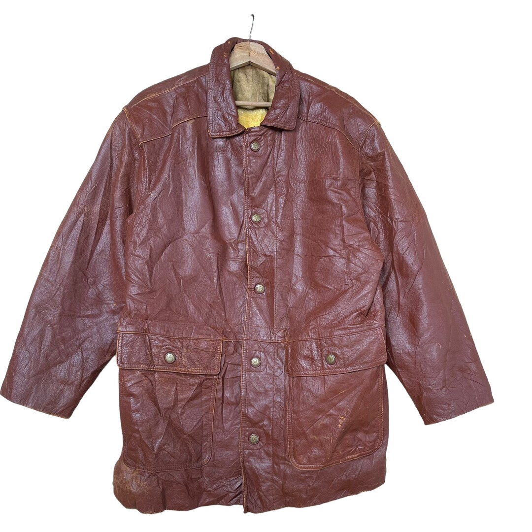 PICK!! Vintage 90's Gianni Valentino Leather Jacket Gianni