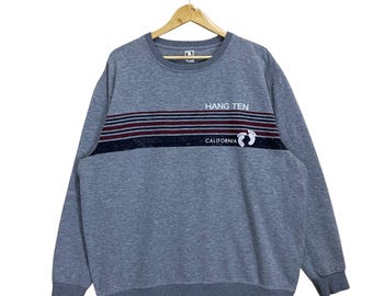 Hang Ten Long Sleeve X-large Vintage Hang Ten Top Tee Raglan