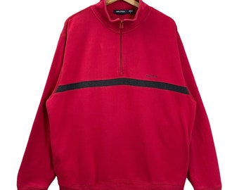 Pick!! Vintage 90s Nautica Halfzip Sweatshirt Nautica Sweater Nautica Embroidered Small Logo Halfzip Sweatshirt Size L
