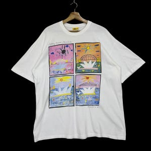 Pick!! Vintage 90s Ken Done Big Logo Shortsleeve Tee Ken Done Shirt Ken Done Australia Big Logo Tee Size X-Large
