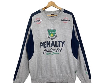 PICK!! Vintage Terra Do Brasil Crewneck Sweatshirt Penalty Brasil Sweater Penalty Brasil Big Logo Pullover Sweatshirt Size L