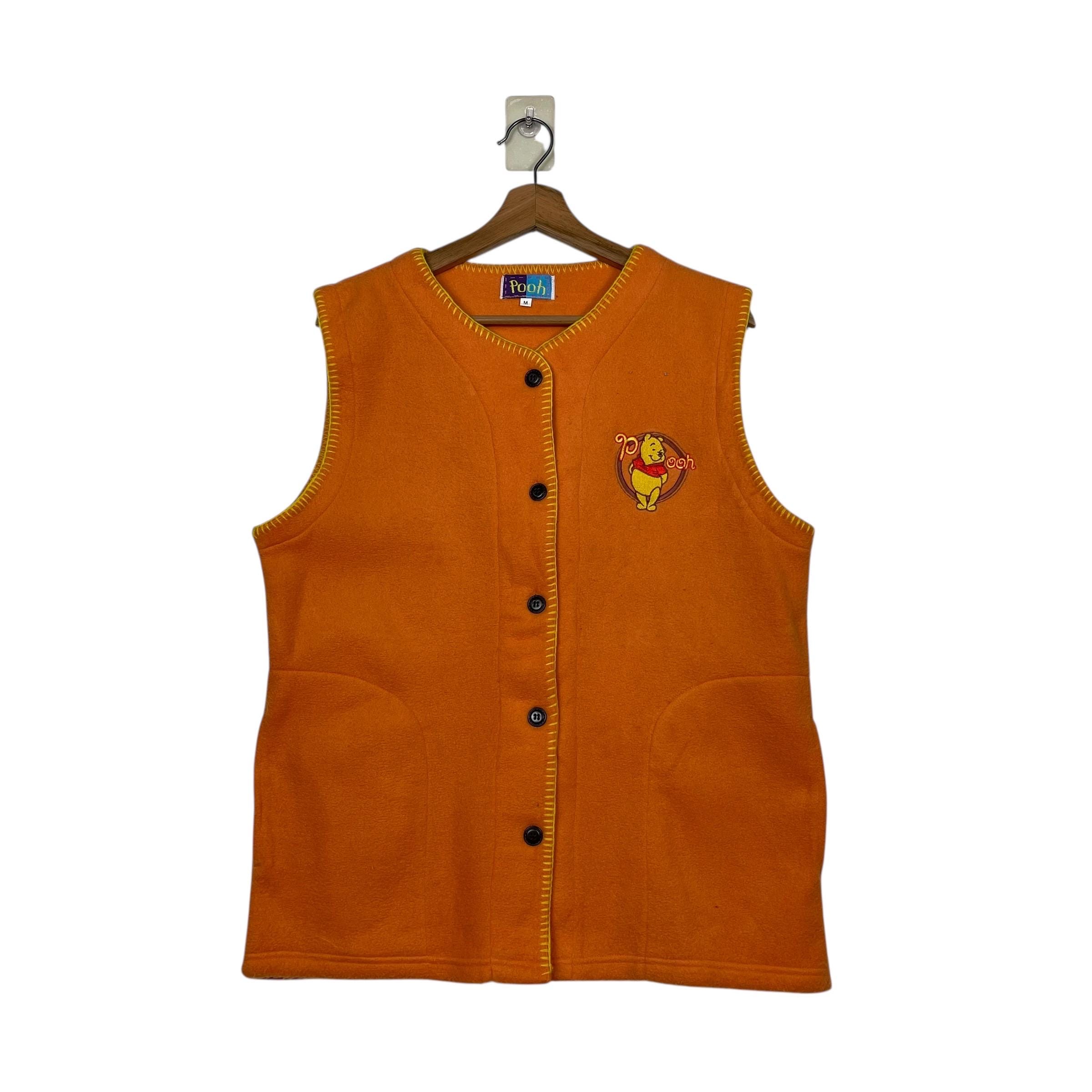 Vintage 90s Winnie the Pooh Button Vest Winnie the Pooh Vest