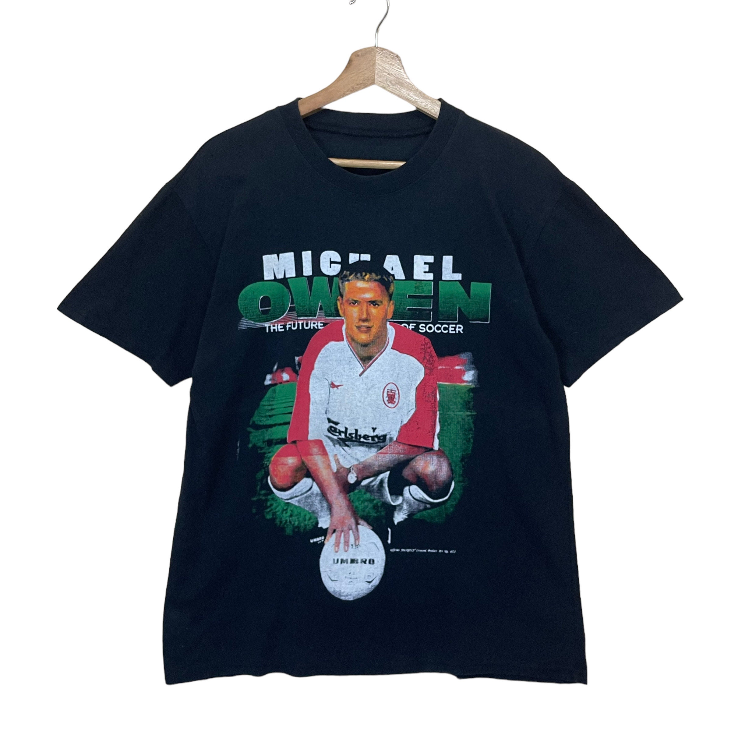 Michael Owen マイケル オーウェン サッカー Tシャツ ピックアップ!! ヴィンテージ マイケル・オーウェン ビッグロゴTシャツ
