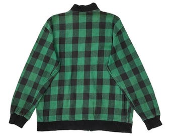 Pick!! Vintage 90s WOOLRICH Zipper Jacket Woolrich Plaid Zipper