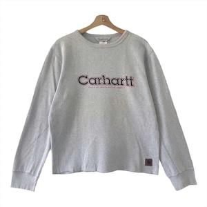 Pick!! Vintage Carhartt Longsleeve Carhartt Sweater Carhartt Spellout Logo Printed Sweatshirt Size M