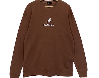 Pick!! Vintage Kangol Crewneck Sweatshirt Kangol Sweater Kangol Centre Logo Embroidered Crewneck Sweatshirt Size M