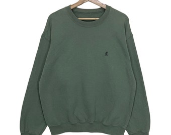 Pick!! Gramicci Small Logo Crewneck Sweatshirt Gramicci Sweater Gramicci Small Logo Embroidered Crewneck Sweatshirt Size M