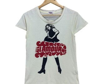 Pick!! Vintage 90s Hysteric Glamour Big Logo Shortsleeve Tee Hysteric Glamour Distressed Shortsleeve Tee Size Small