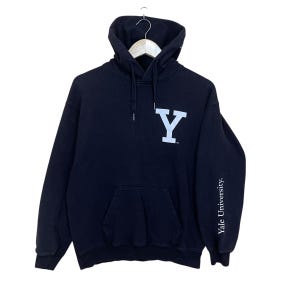 Pick!! YALE Crewneck Hoodies Yale Sweater Yale Spellout Small Logo Printed Crewneck Hoodie Size M