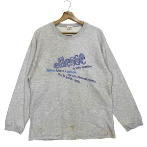 Choisissez !! Vintage des années 90 Ellesse gros logo imprimé sweat ras du cou Ellesse pull Ellesse gros logo sweat ras du cou taille M