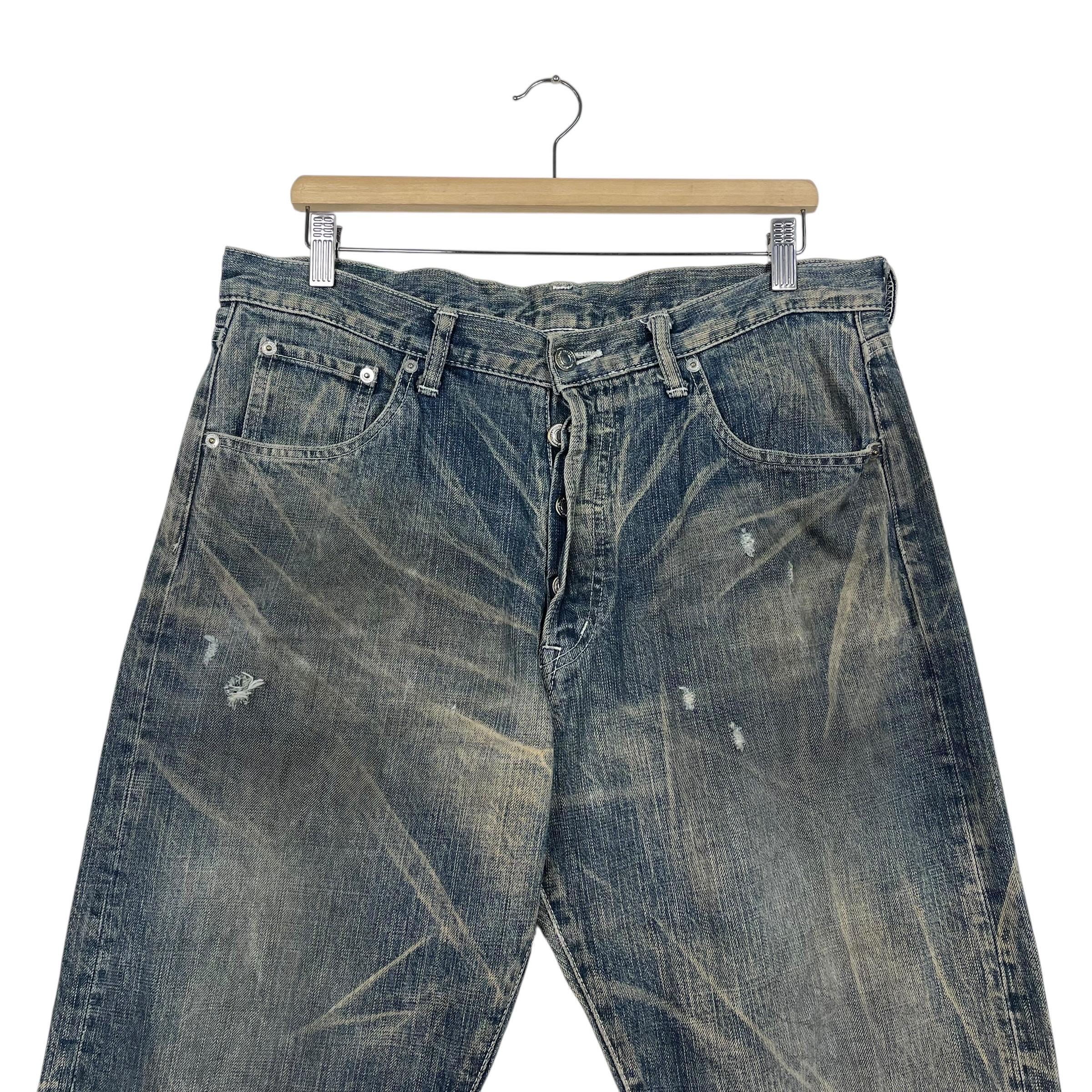 SWAGGER Made in Japan Flare Jeans Swagger Japan Faded Dirty Jeans 