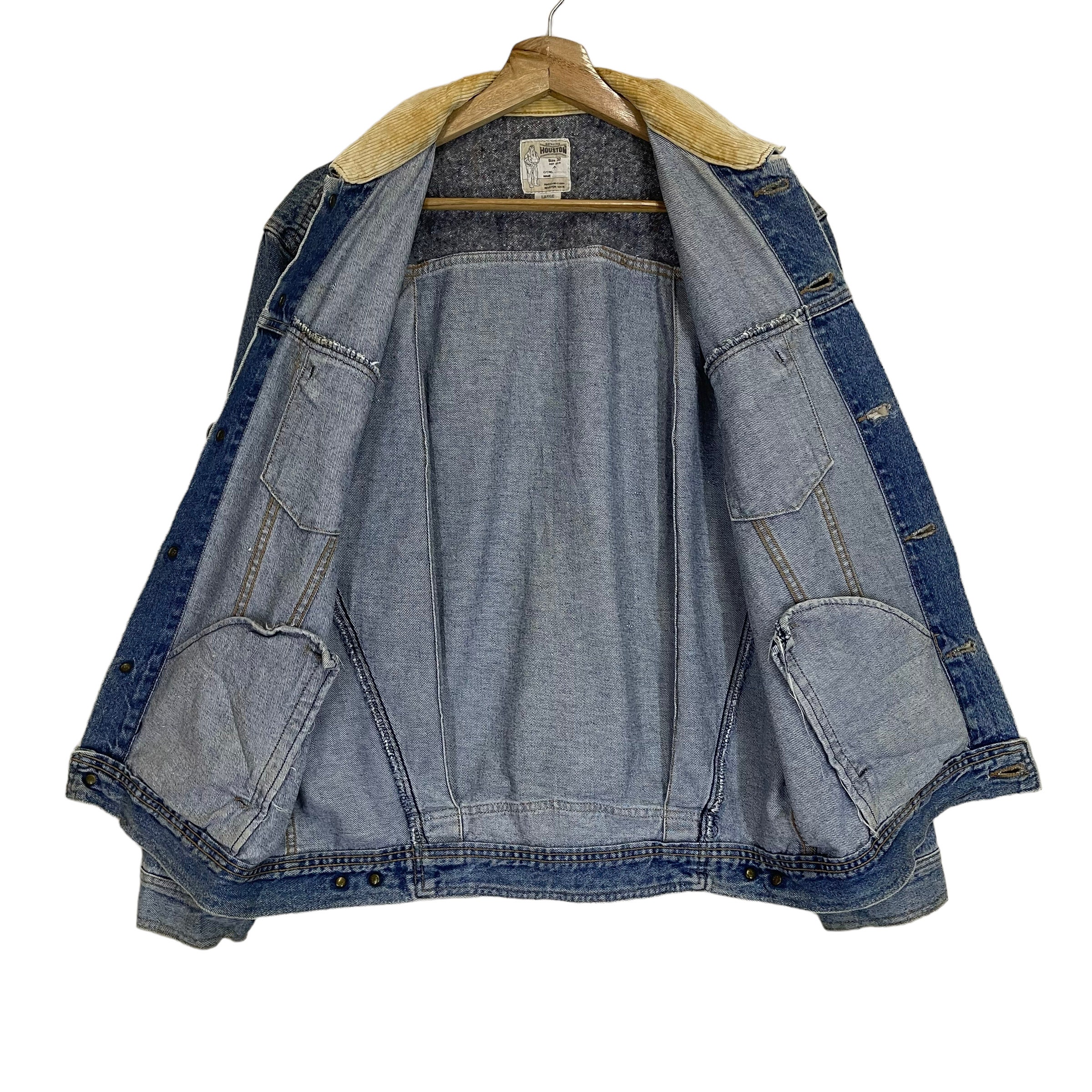 Pick!! Vintage 80s Houston Trucker Denim Jacket Trucker Jacket