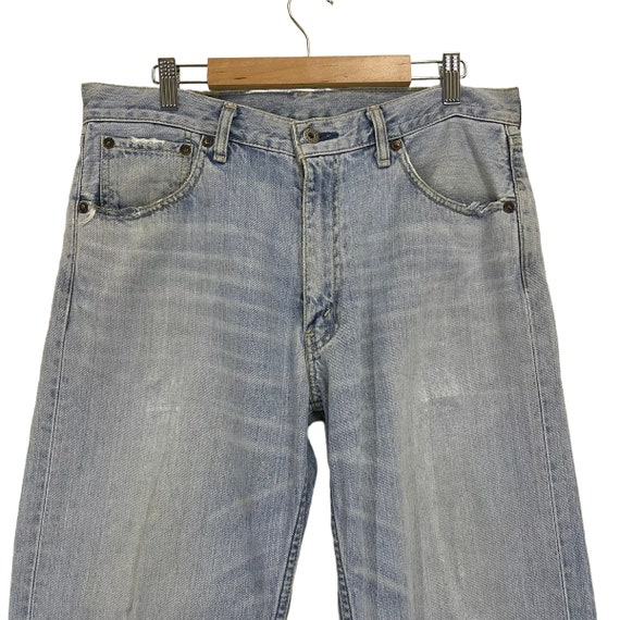32x28 Vintage 90s Levis 503 Denim Faded Blue Jeans 1990s Levis 503