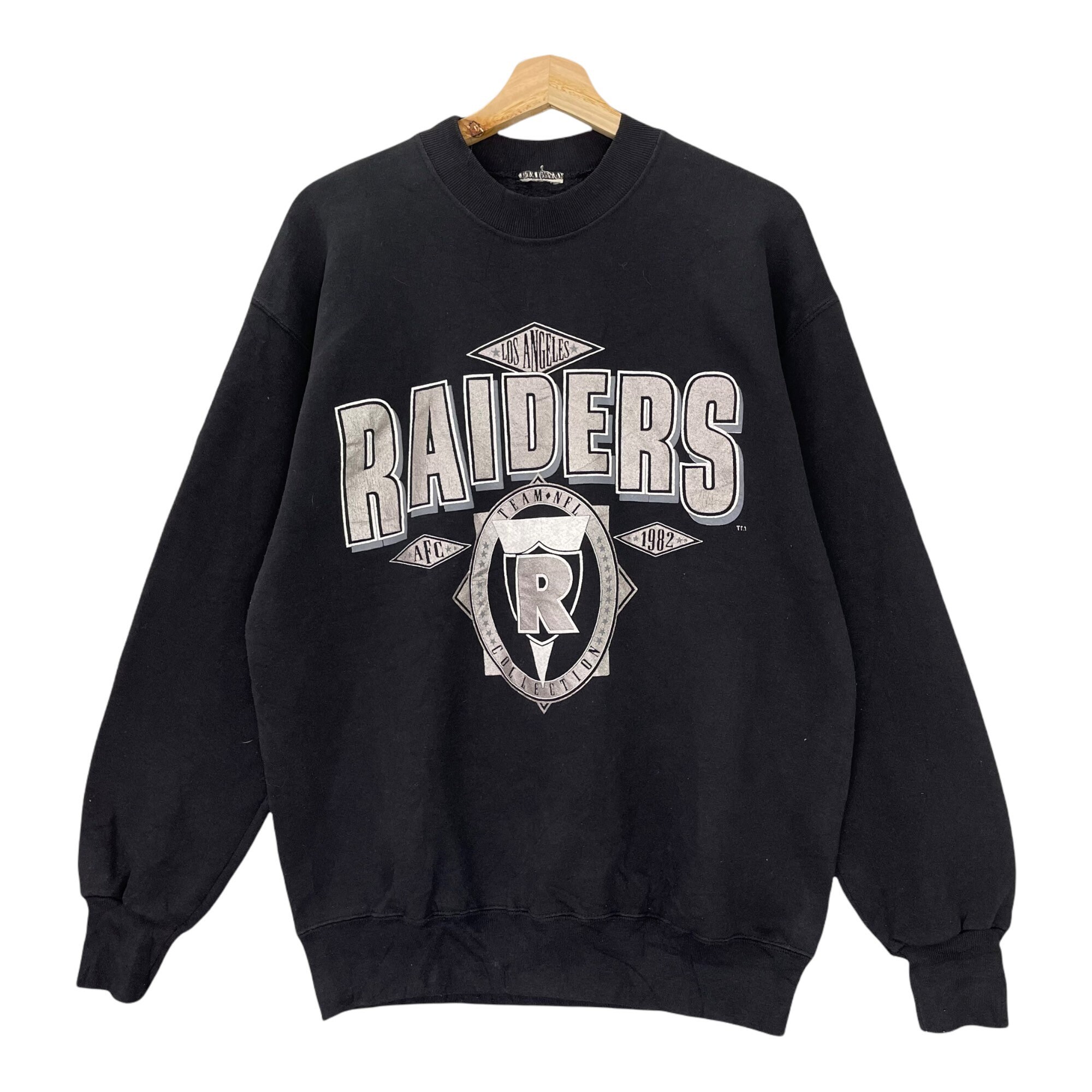 【1991年製 LOGO7 LOS ANGELES RAIDERS スウェット】 NBA/NFL/NHL/MLB トレーナー スウェット 「ヴィンテージ古着」90's