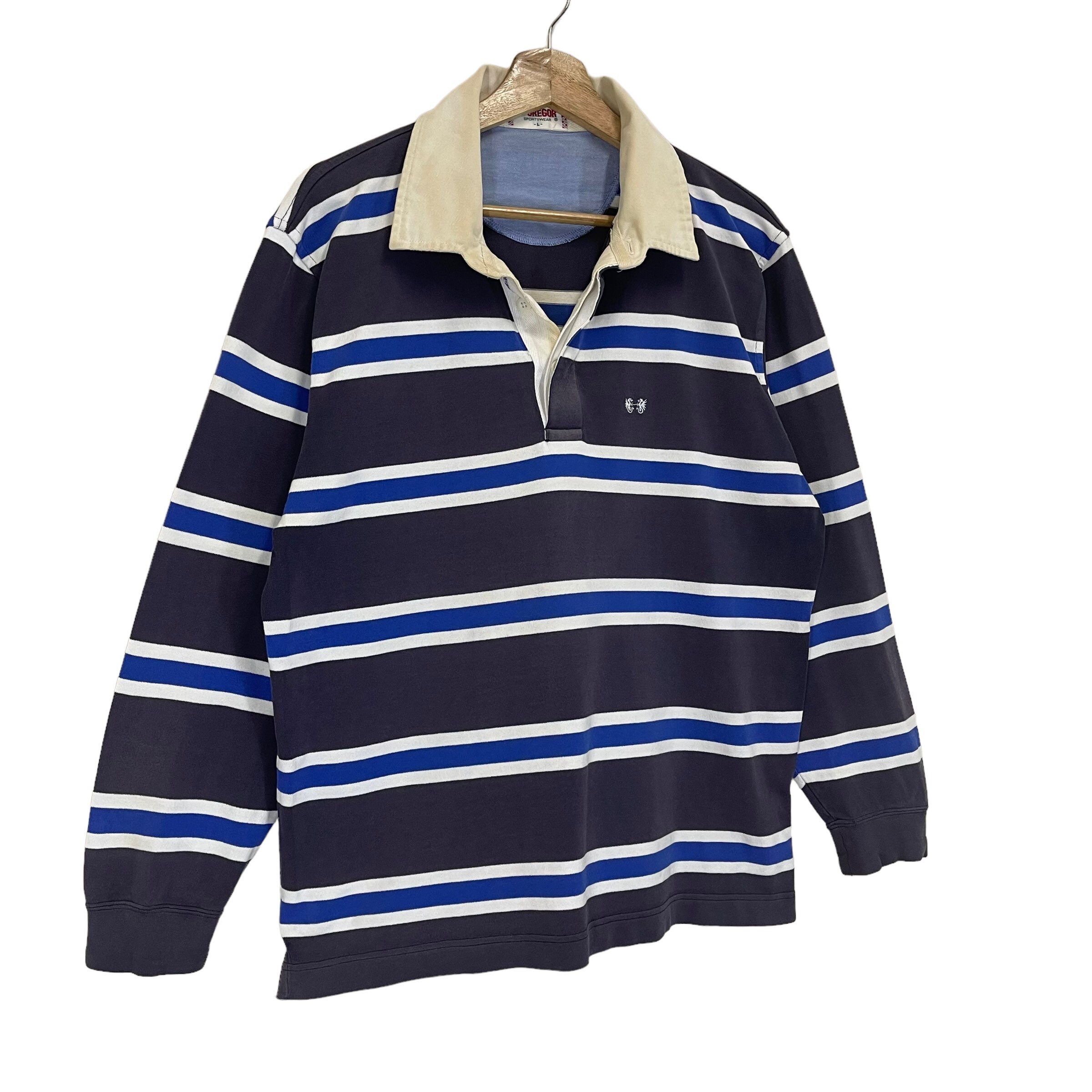 PICK!! Vintage 90s Mc Gregor Stripe Polo Rugby Mc Gregor Polo
