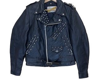 Vintage 1970's Schott Perfecto NYC 618 Jacket Small Double Collar