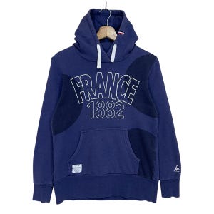 PICK!! Vintage Le Coq Sportif France Big Logo Pullover Hoodie Le Coq Sportif Hoodie Size Small
