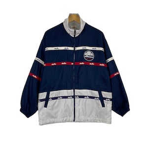 Pick!! Vintage 90’s Ellesse Big Logo Light Zipper Jacket Ellesse Light Jacket Ellesse Big Logo Fullzip Jacket Size M