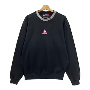 PICK!! Vintage Le Coq Sportif Centre Logo Crewneck Sweatshirt Le Coq Sportif Sweater Le Coq Sportif Centre Logo Pullover Sweatshirt Size M
