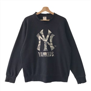 PICK!! Vintage New York Yankess Crewneck Sweatshirt New York Yankess Sweater New York Yankess Big Logo Printed Pullover Crewneck Sweatshirt