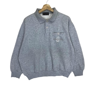 Vintage 90s Gianni Valentino Half Zip Sweatshirt Embroidery